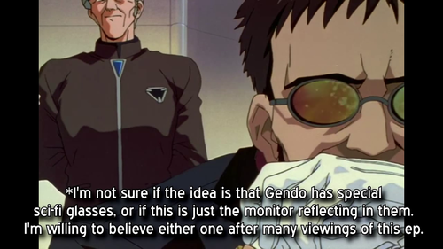 Gendo Ikari in NGE episode 1