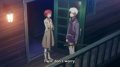 Shirayuki: "I will, don't worry."